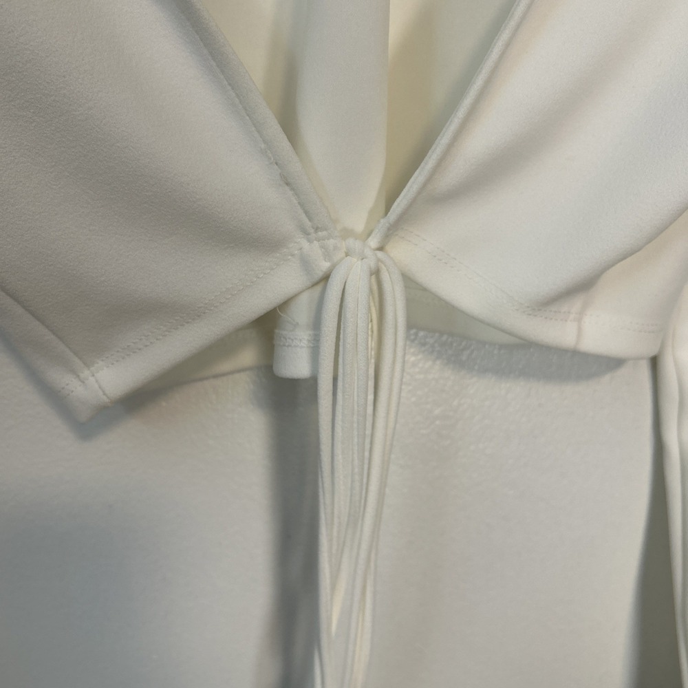 Zara Junior XL Top L Skirt Oyster White Open Back Crop Top Set Bridal 6348 - Picture 6 of 10